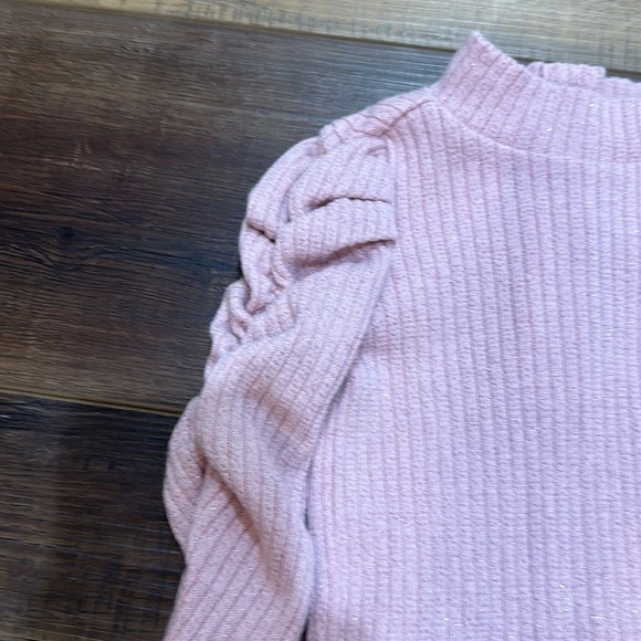 Janie and Jack Pink shimmer sweater - Picture 2 of 5